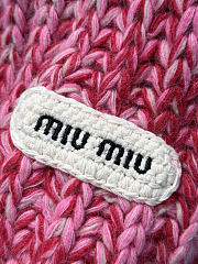 Kitlife Miu Miu Knit Beanie and Scarf Set in Pink - 2