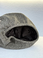 Kitlife Women's Grey Logo Chevron Wool Beret  - 4