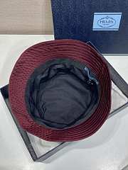 Kitlife Prada Bucket Hat Burgundy - 6