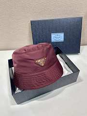 Kitlife Prada Bucket Hat Burgundy - 3
