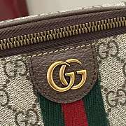 Kitlife Gucci Ophidia Small Belt Bag Beige And Dark Brown Fabric 839106 30x14x4.5cm - 2