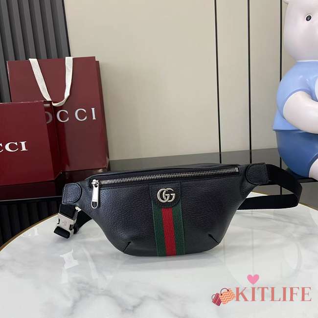 Kitlife Gucci Ophidia Small Belt Bag Black 839106 30x14x4.5cm  - 1