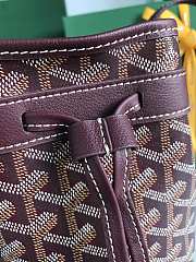 Kitlife Goyard Petit Flot Bucket Bag Burgundy 14x16x22cm - 5