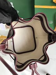 Kitlife Goyard Petit Flot Bucket Bag Burgundy 14x16x22cm - 2