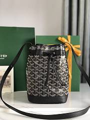 Kitlife Goyard Petit Flot Bucket Bag Black 14x16x22cm  - 1