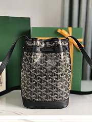 Kitlife Goyard Petit Flot Bucket Bag Black 14x16x22cm  - 6