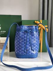 Kitlife Goyard Petit Flot Bucket Bag Blue 14x16x22cm  - 1