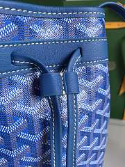 Kitlife Goyard Petit Flot Bucket Bag Blue 14x16x22cm  - 6