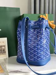 Kitlife Goyard Petit Flot Bucket Bag Blue 14x16x22cm  - 2