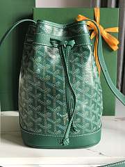 Kitlife Goyard Petit Flot Bucket Bag Green 14x16x22cm  - 1