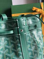 Kitlife Goyard Petit Flot Bucket Bag Green 14x16x22cm  - 5