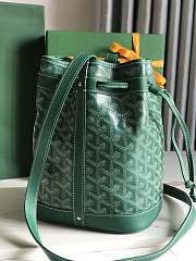 Kitlife Goyard Petit Flot Bucket Bag Green 14x16x22cm  - 4