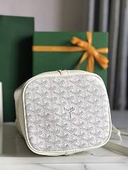 Kitlife Goyard Petit Flot Bucket Bag White 14x16x22cm - 4