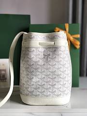 Kitlife Goyard Petit Flot Bucket Bag White 14x16x22cm - 2