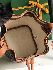 Kitlife Goyard Petit Flot Bucket Bag Black & Brown 14x16x22cm  - 4