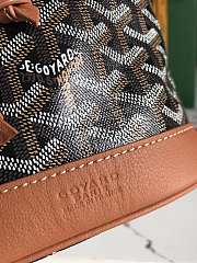 Kitlife Goyard Petit Flot Bucket Bag Black & Brown 14x16x22cm  - 2