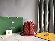 Kitlife Goyard Petit Flot Bucket Bag Red 14x16x22cm - 1