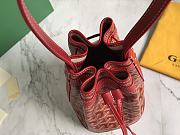 Kitlife Goyard Petit Flot Bucket Bag Red 14x16x22cm - 5