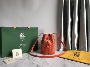Kitlife Goyard Petit Flot Bucket Bag Orange 14x16x22cm