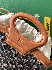 Kitlife Goyard Beluga Mini Basket Bag Brown & Black 23x18.5x8cm - 6