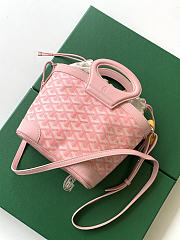 Kitlife Goyard Beluga Mini Basket Bag Pink 23x18.5x8cm  - 4