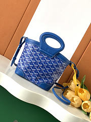 Kitlife Goyard Beluga Mini Basket Bag Blue 23x18.5x8cm  - 1