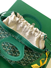 Kitlife Goyard Beluga Mini Basket Bag Green 23x18.5x8cm  - 2