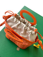 Kitlife Goyard Beluga Mini Basket Bag Orange 23x18.5x8cm - 4