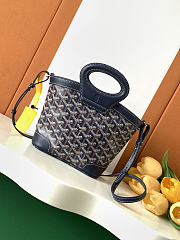 Kitlife Goyard Beluga Mini Basket Bag Dark Blue 23x18.5x8cm - 1
