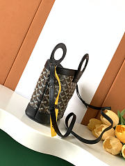 Kitlife Goyard Beluga Mini Basket Bag Black 23x18.5x8cm - 6