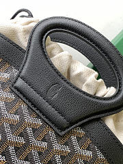 Kitlife Goyard Beluga Mini Basket Bag Black 23x18.5x8cm - 2