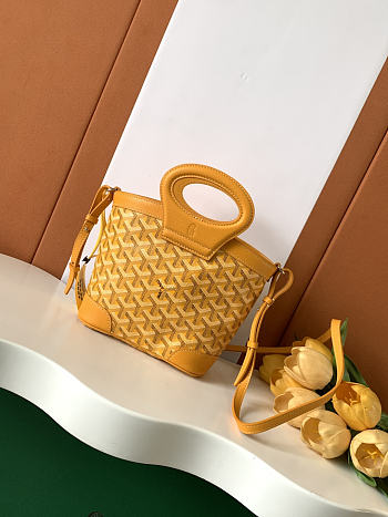 Kitlife Goyard Beluga Mini Basket Bag Yellow 23x18.5x8cm 