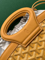 Kitlife Goyard Beluga Mini Basket Bag Yellow 23x18.5x8cm  - 3