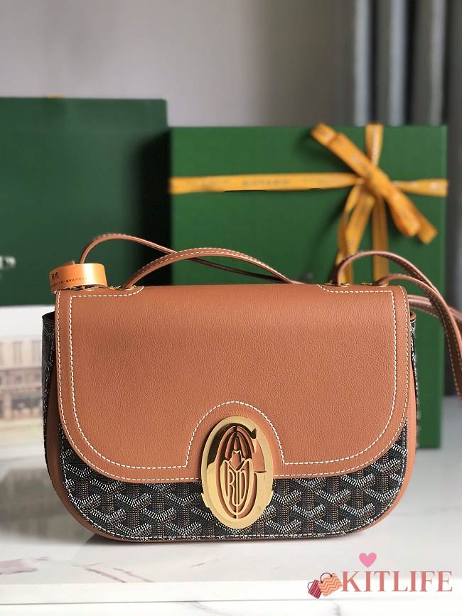 Kitlife Goyard 233 Bag Brown & Black 25x17x8cm - 1