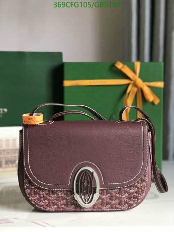 Kitlife Goyard 233 Bag Burgundy 25x17x8cm 