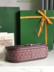 Kitlife Goyard 233 Bag Burgundy 25x17x8cm  - 6