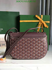 Kitlife Goyard 233 Bag Burgundy 25x17x8cm  - 4