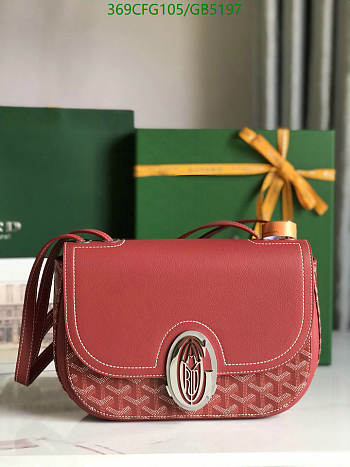 Kitlife Goyard 233 Bag Red 25x17x8cm