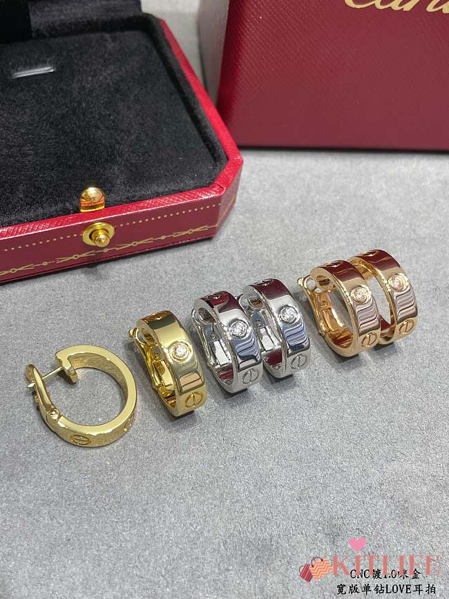Kitlife Cartier Love Hoop Earrings in Gold / Rose Gold / Silver  - 1