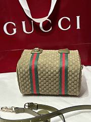 Kitlife Gucci Mini GG Handbag Green Suede 859975 20x13x13cm - 6