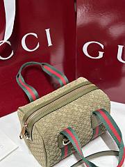 Kitlife Gucci Mini GG Handbag Green Suede 859975 20x13x13cm - 2