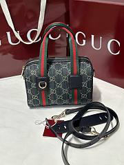 Kitlife Gucci Mini GG Handbag Navy And White GG Denim 859975 20x13x13cm  - 1