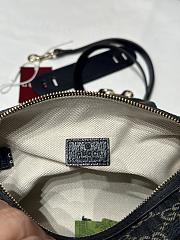 Kitlife Gucci Mini GG Handbag Navy And White GG Denim 859975 20x13x13cm  - 2