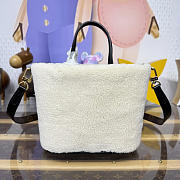 Kitlife Louis Vuitton Lambswool Wool This Neverfull Bandoulière Inside Out BB Handbag M26315 26.5x11x16.5cm - 6