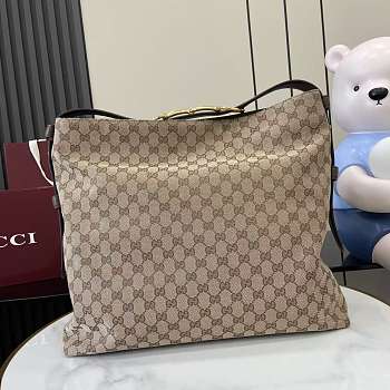 Kitlife Gucci Beatrix Large Tote Bag Beige & Brown Canvas 850546 40x36x12cm 