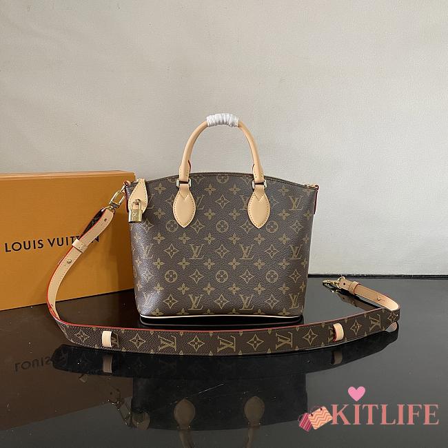 Kitlife Louis Vuitton Neo Lockit PM Monogram Bag Brown M26532 33x24x12cm - 1