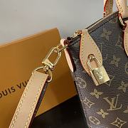Kitlife Louis Vuitton Neo Lockit PM Monogram Bag Brown M26532 33x24x12cm - 5