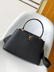 Kitlife Louis Vuitton Capucines Souple Medium Bag Black M14370 33x24x12cm  - 1