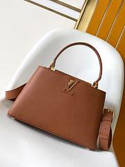 Kitlife Louis Vuitton Capucines Souple Medium Bag Brown M14371 33x24x12cm  - 1