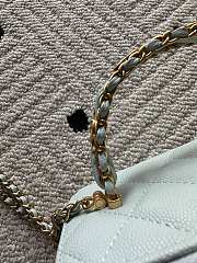 Kitlife Chanel Vanity Blue Grained Leather AP3940 17x9.5x8cm - 4